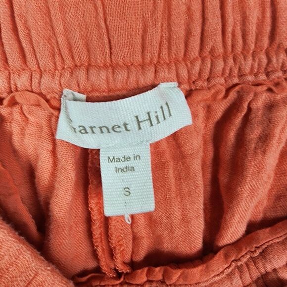 Garnet Hill Organic-Cotton Gauze Shorts Coastal Beachy Resort Cruise Size Small - Picture 6 of 7